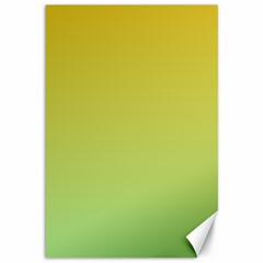 Gradient Yellow Green Canvas 12  X 18  by ddcreations