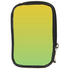 Gradient Yellow Green Compact Camera Leather Case by ddcreations