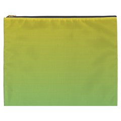 Gradient Yellow Green Cosmetic Bag (xxxl) by ddcreations