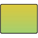 gradient yellow green Double Sided Fleece Blanket (Medium)  58.8 x47.4  Blanket Front