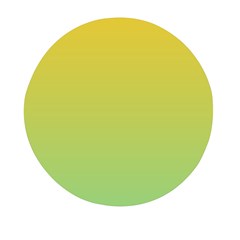 Gradient Yellow Green Mini Round Pill Box by ddcreations