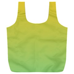 Gradient Yellow Green Full Print Recycle Bag (xxl) by ddcreations