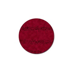 Black Splashes On Red Background Golf Ball Marker (4 Pack) by SychEva