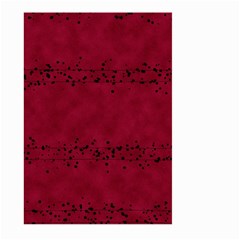 Black Splashes On Red Background Large Garden Flag (two Sides) by SychEva