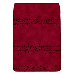 Black Splashes On Red Background Removable Flap Cover (s) by SychEva