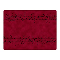 Black Splashes On Red Background Double Sided Flano Blanket (mini)  by SychEva