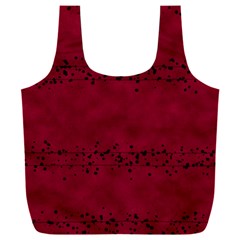 Black Splashes On Red Background Full Print Recycle Bag (xxxl) by SychEva