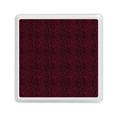 Red Curve Stripes On Black Background Memory Card Reader (square) by SychEva