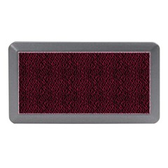 Red Curve Stripes On Black Background Memory Card Reader (mini) by SychEva