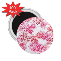 Red Splashes On A White Background 2 25  Magnets (100 Pack)  by SychEva