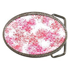 Red Splashes On A White Background Belt Buckles by SychEva