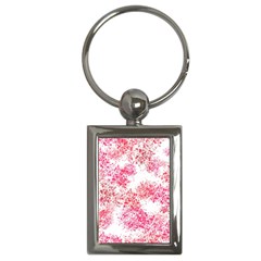 Red Splashes On A White Background Key Chain (rectangle) by SychEva