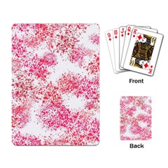 Red Splashes On A White Background Playing Cards Single Design (rectangle) by SychEva