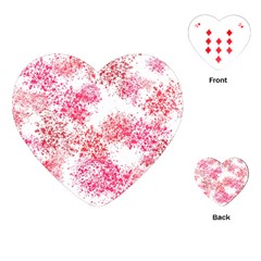 Red Splashes On A White Background Playing Cards Single Design (heart) by SychEva