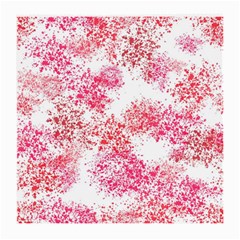 Red Splashes On A White Background Medium Glasses Cloth by SychEva