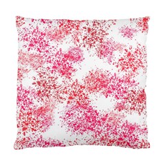 Red Splashes On A White Background Standard Cushion Case (one Side) by SychEva