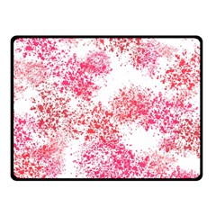 Red Splashes On A White Background Fleece Blanket (small) by SychEva