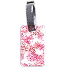 Red Splashes On A White Background Luggage Tag (two Sides) by SychEva