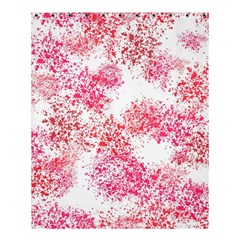 Red Splashes On A White Background Shower Curtain 60  X 72  (medium) 