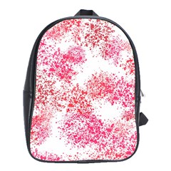 Red Splashes On A White Background School Bag (xl)