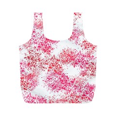 Red Splashes On A White Background Full Print Recycle Bag (m) by SychEva