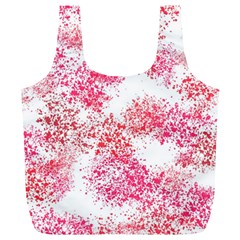 Red Splashes On A White Background Full Print Recycle Bag (xl) by SychEva