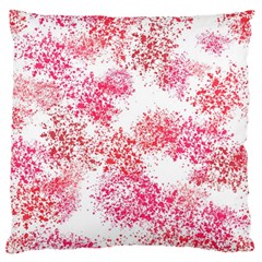 Red Splashes On A White Background Large Flano Cushion Case (two Sides) by SychEva