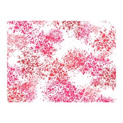 Red Splashes On A White Background Double Sided Flano Blanket (mini)  by SychEva