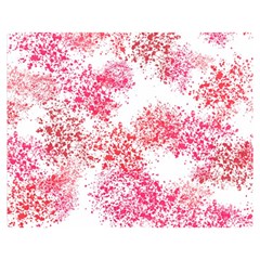 Red Splashes On A White Background Double Sided Flano Blanket (medium)  by SychEva