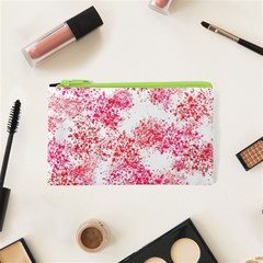 Red Splashes On A White Background Cosmetic Bag (xs) by SychEva