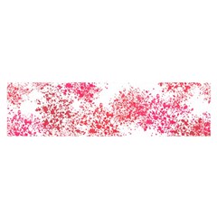 Red Splashes On A White Background Satin Scarf (oblong) by SychEva