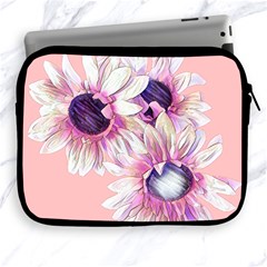 Sunflower Sketch Apple Ipad Zippered Sleeve by Catofmosttrades