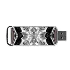 Compressed Carbon Portable Usb Flash (two Sides) by MRNStudios