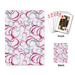 Red And Turquoise Stains On A White Background Playing Cards Single Design (Rectangle) Back