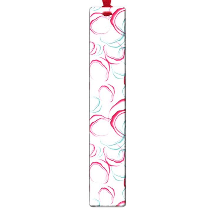 Red And Turquoise Stains On A White Background Large Book Marks