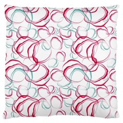 Red And Turquoise Stains On A White Background Standard Flano Cushion Case (one Side) by SychEva