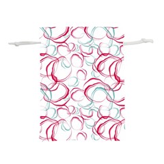 Red And Turquoise Stains On A White Background Lightweight Drawstring Pouch (l)