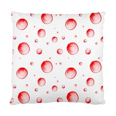 Red Drops On White Background Standard Cushion Case (two Sides) by SychEva