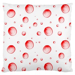 Red Drops On White Background Standard Flano Cushion Case (two Sides) by SychEva