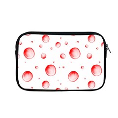 Red Drops On White Background Apple Macbook Pro 13  Zipper Case by SychEva