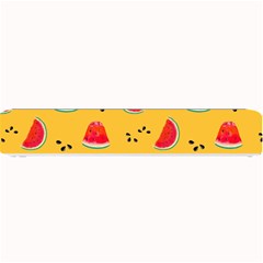 Slices Of Juicy Red Watermelon On A Yellow Background Small Bar Mats