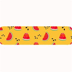 Slices Of Juicy Red Watermelon On A Yellow Background Large Bar Mats