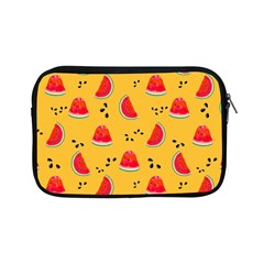 Slices Of Juicy Red Watermelon On A Yellow Background Apple iPad Mini Zipper Cases