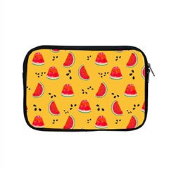 Slices Of Juicy Red Watermelon On A Yellow Background Apple Macbook Pro 15  Zipper Case