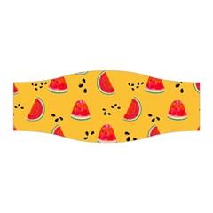 Slices Of Juicy Red Watermelon On A Yellow Background Stretchable Headband