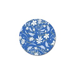 Folk Flowers Pattern Golf Ball Marker by Eskimos