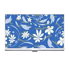 Folk Flowers Pattern Business Card Holder by Eskimos