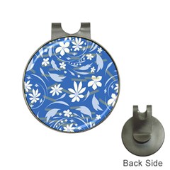 Folk Flowers Pattern Hat Clips With Golf Markers by Eskimos