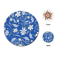 Folk Flowers Pattern Playing Cards Single Design (round) by Eskimos