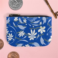 Folk Flowers Pattern Mini Coin Purse by Eskimos